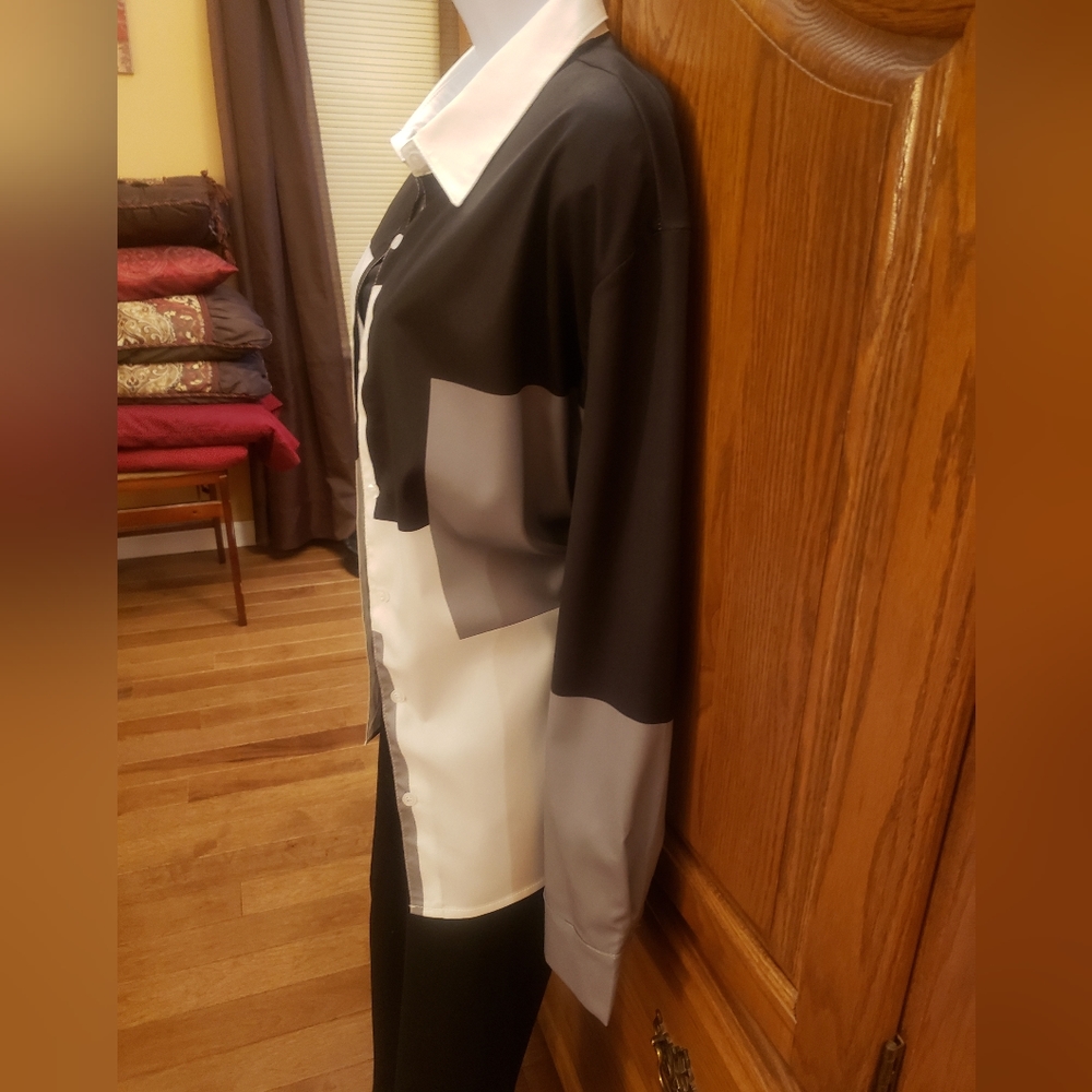 Color Block Button Down Shirt! - image 1